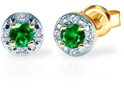 SAVICKI fülbevaló: arany, gyémántok és smaragdok