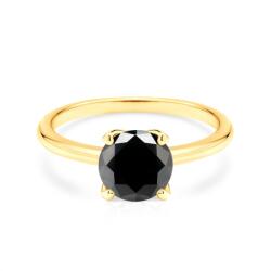 SAVICKI eljegyzési gyűrű: arany fekete gyémánttal - savicki - 927 555 Ft