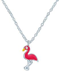 SAVICKI Animals flamingós fülbevaló: arany cirkóniával