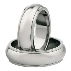 SAVICKI Esküvői karikagyűrűk: titán, félkarika, 7 mm - savicki - 151 915 Ft