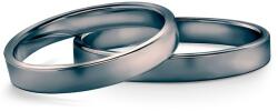 SAVICKI Esküvői karikagyűrűk: fekete arany, lapos, 3 mm