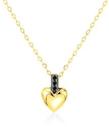SAVICKI karkötő - szív: arany fekete gyémántokkal - savicki - 99 915 Ft