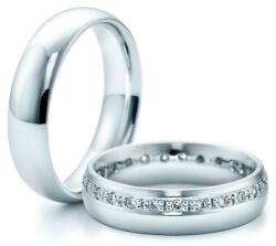 SAVICKI Esküvői karikagyűrűk: platina, félkarika, 5 mm - savicki - 1 535 915 Ft
