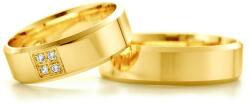 SAVICKI Esküvői karikagyűrűk: arany, szakaszos profil, 6 mm - savicki - 487 085 Ft