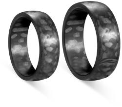 SAVICKI Esküvői karikagyűrűk: karbon, félkör, 7 mm - savicki - 113 665 Ft