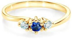 SAVICKI Heart of the Ocean gyűrű: arany kék zafírral - savicki - 227 470 Ft
