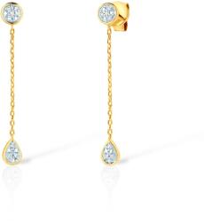 SAVICKI fülbevaló - könnyek: arany és gyémántok - savicki - 139 585 Ft