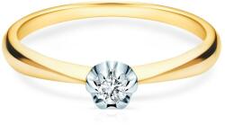 SAVICKI eljegyzési gyűrű: kétszínű arany és gyémánt - savicki - 221 650 Ft