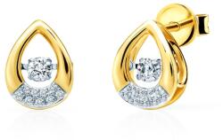 SAVICKI fülbevaló - könnyek: arany és gyémántok - savicki - 321 585 Ft