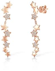 SAVICKI fülbevaló - csillagok: aranyozott ezüst cirkóniával - savicki - 27 915 Ft