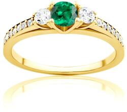 SAVICKI Secret Garden gyűrű: arany és smaragd - savicki - 464 140 Ft