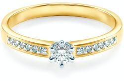 SAVICKI eljegyzési gyűrű: kétszínű arany és gyémánt - savicki - 236 580 Ft