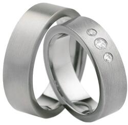 SAVICKI Esküvői karikagyűrűk: titán, lapos, 6 mm - savicki - 361 250 Ft