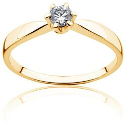 SAVICKI Triumph of Love eljegyzési gyűrű: arany fehér zafírral - savicki - 191 065 Ft