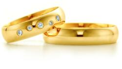 SAVICKI Esküvői karikagyűrűk: arany, félkör, 5 mm - savicki - 417 250 Ft