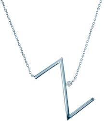 SAVICKI nyaklánc medállal - Z betű: ezüst fehér zafírral
