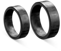 SAVICKI Esküvői karikagyűrűk: karbon, lapos, 7 mm - savicki - 127 000 Ft