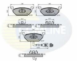 COMLINE Set placute frana, frana disc SKODA FABIA I Combi (6Y5) (2000 - 2007) COMLINE CBP1851