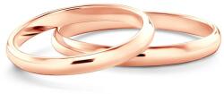 SAVICKI Esküvői karikagyűrűk: rózsaarany, félkör, 2 mm