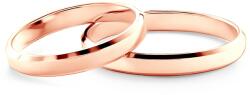 SAVICKI Esküvői karikagyűrűk: rózsaarany, szakaszos profil, 3 mm - savicki - 262 000 Ft