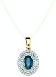 SAVICKI medál: arany kék zafírokkal és gyémántokkal - savicki - 297 170 Ft