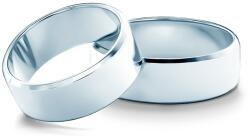 SAVICKI Esküvői karikagyűrűk: fehérarany, szakaszos profillal, 7 mm - savicki - 516 585 Ft
