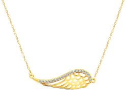 SAVICKI nyaklánc medállal - szárny: aranyozott ezüst cirkóniával - savicki - 28 915 Ft