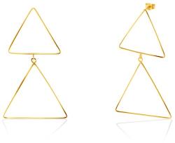 SAVICKI fülbevaló - háromszögek: arany