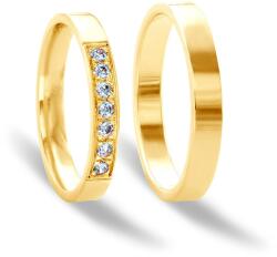 SAVICKI Esküvői karikagyűrűk: arany, lapos, 3 mm - savicki - 327 500 Ft