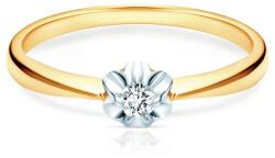 SAVICKI eljegyzési gyűrű: kétszínű arany és gyémánt - savicki - 203 440 Ft