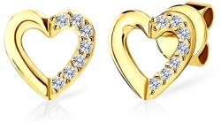 SAVICKI fülbevaló - szívek: arany és gyémántok - savicki - 194 670 Ft