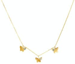 SAVICKI Animals pillangós nyaklánc: arany és gyémántok - savicki - 135 750 Ft