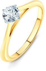 SAVICKI The Light eljegyzési gyűrű: kétszínű arany és gyémánt - savicki - 473 240 Ft