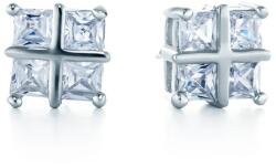 SAVICKI Fehérarany fülbevalók 8 gyémánttal