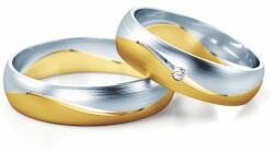 SAVICKI Esküvői karikagyűrűk: kétszínű arany, karika, 5 mm - savicki - 549 585 Ft