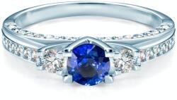 SAVICKI Heart of the Ocean gyűrű: fehér arany kék zafírral - savicki - 500 545 Ft