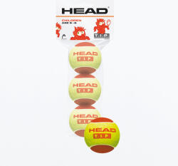HEAD Set de mingi de tenis pentru copii 3 buc. HEAD 3B Vârf de cap roșu galben 578113