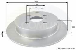 COMLINE Disc frana TOYOTA COROLLA Liftback (E11) (1997 - 2002) COMLINE ADC01104