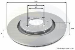 COMLINE Disc frana MERCEDES C-CLASS (W202) (1993 - 2000) COMLINE ADC1612