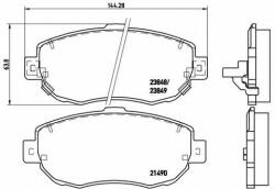 BREMBO Set placute frana, frana disc LEXUS GS (JZS147) (1993 - 1997) BREMBO P 83 037