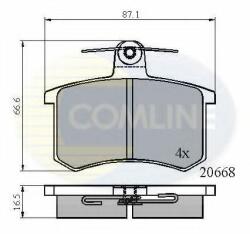 COMLINE Set placute frana, frana disc FIAT CROMA (154) (1985 - 1996) COMLINE CBP0558