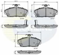 COMLINE Set placute frana, frana disc HONDA CIVIC VII Cupe (EM2) (2001 - 2005) COMLINE CBP3232