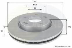 COMLINE Disc frana HYUNDAI i30 Cupe (2013 - 2016) COMLINE ADC1098V