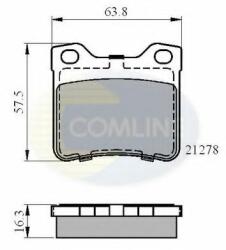 COMLINE Set placute frana, frana disc PEUGEOT 406 Estate (8E/F) (1996 - 2004) COMLINE CBP01060