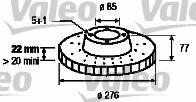 VALEO Disc frana VW LT II platou / sasiu (2DC, 2DF, 2DG, 2DL, 2DM) (1996 - 2006) VALEO 186774