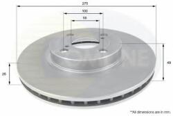 COMLINE Disc frana TOYOTA COROLLA Combi (E12J, E12T) (2001 - 2007) COMLINE ADC01114V