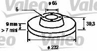 VALEO Disc frana AUDI TT (8N3) (1998 - 2006) VALEO 186597