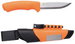 Morakniv BUSHCRAFT SURVIVAL (S) kés, tokkal, szikravetővel, élezővel, narancssárga - M-12051