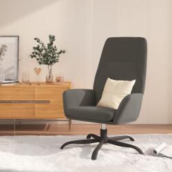 vidaXL Scaun de relaxare, gri închis, catifea (341367)