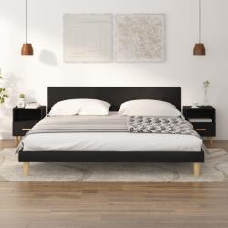 vidaXL Noptiere, 2 buc. , negru, 40x35x47 cm (812009)